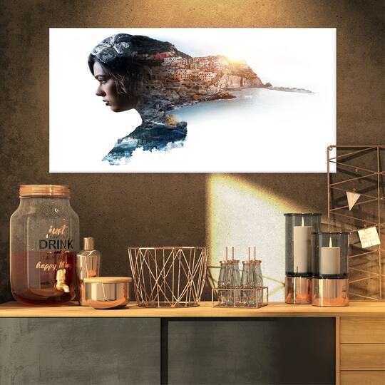 Designart - Double Exposure Woman Portrait